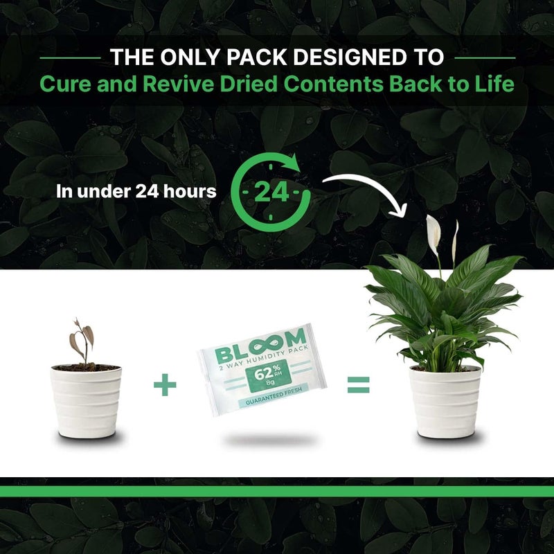 Herb Guard Bloom 62% Humidity Packs by (10 Pack) - 8g Guaranteed to Keep Up to 1 Ounce Fresh for Months & Revive Dry Contents Back to Life - Image 4